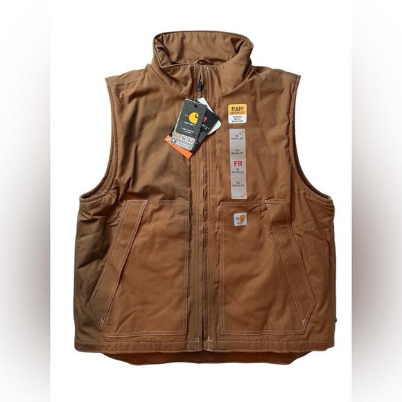 New Carhartt Mens FLAME-RESISTANT QUICK DUCK VEST Flame Resistant - Picture 1 of 5